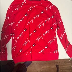 Tommy Hilfiger Bold Red Crewneck Sweater